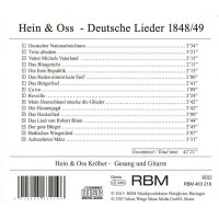 Hein & Oss - Deutsche Lieder 1848/49 -   - (CD / D)