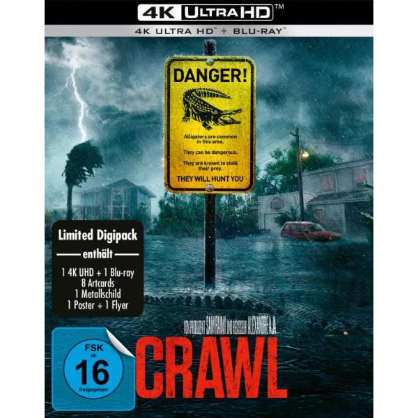 Crawl (2019) (Ultra HD Blu-ray & Blu-ray im Digipak) -   - (Ultra HD Blu-ray / Thriller)