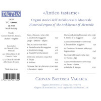 Fedele Fenaroli (1730-1818) - Giovan Battista Vaglica - Antico Tastame -   - (CD / G)