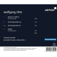 Wolfgang Rihm - Streichquartette -   - (CD / S)