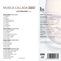 Federico Mompou (1893-1987) - Musica Callada (Cahiers...