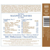 Peter Maxwell Davies (1934-2016) - Symphonie Nr.3 -   - (CD / S)