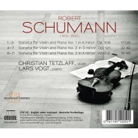 Robert Schumann (1810-1856) - Sonaten für Violine & Klavier Nr.1-3 -   - (CD / S)