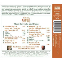 Gabriel Faure (1845-1924) - Sonaten für Cello & Klavier Nr.1 & 2 (opp.109 & 117) -   - (CD / S)