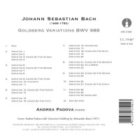 Johann Sebastian Bach (1685-1750) - Goldberg-Variationen BWV 988 -   - (CD / G)