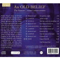 Thomas Campion (1567-1620) - The Sixteen - An Old Belief -   - (CD / T)