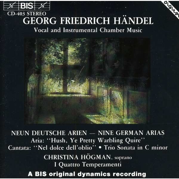 Georg Friedrich Händel (1685-1759) - Neun Deutsche Arien -   - (CD / N)