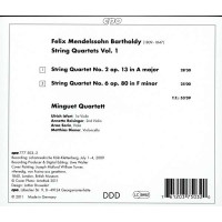 Felix Mendelssohn Bartholdy (1809-1847) - Streichquartette Vol.1 -   - (CD / S)