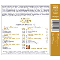 Baldassare Galuppi (1706-1785) - Klaviersonaten Vol.2 -   - (CD / Titel: A-G)