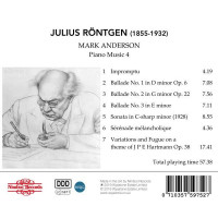 Julius Röntgen (1855-1932) - Klavierwerke Vol.4 -   - (CD / K)