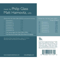 Philip Glass - Partiten Nr. 1 & 2 für Cello solo -   - (CD / P)