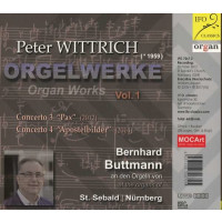 Peter Wittrich - Orgelkonzerte Nr.3 "Pax" & Nr.4 "Apostelbilder" -   - (CD / O)