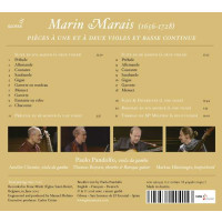 Marin Marais (1656-1728) - Pieces a une et a deux Violes et Basse continue -   - (CD / P)