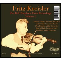 Wolfgang Amadeus Mozart (1756-1791) - Fritz Kreisler - The Bell Telephone Hour Recordings Vol.1 -   - (CD / F)