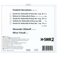 Friedrich Gernsheim (1839-1916) - Cellosonaten Nr. 1-3...