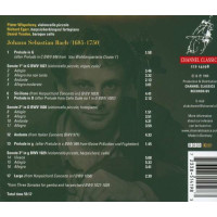 Johann Sebastian Bach (1685-1750) - Cellosonaten BWV 1027-1029 -   - (CD / C)