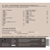 Giovanni Antonio Pandolfi Mealli (1629-1679) - Violinsonaten op.4 Nr.1-6 -   - (CD / V)