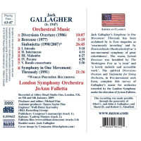 Jack Gallagher - Orchesterwerke -   - (CD / O)