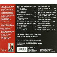 Felix Mendelssohn Bartholdy (1809-1847) - Thomas Hampson - Verboten und verbannt (Verfolgte Komponisten - verfolgte Musik) -   - (CD / T)