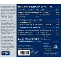 Felix Mendelssohn Bartholdy (1809-1847) - Werke für Cello & Klavier -   - (CD / W)