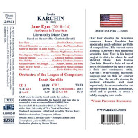 Louis Karchin - Jane Eyre -   - (CD / J)