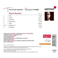 Mark Barden - Anatomy für Schlagzeug und Orchester -   - (CD / M)