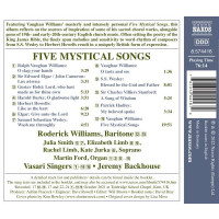 Ralph Vaughan Williams (1872-1958) - 5 Mystical Songs -...