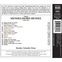 Fanny Mendelssohn-Hensel (1805-1847) - Klaviersonaten in c-moll & g-moll -   - (CD / K)