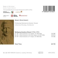 Wolfgang Amadeus Mozart (1756-1791) - Divertimenti KV 136-138 -   - (CD / D)