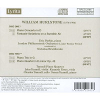 William Hurlstone (1876-1906) - Klavierkonzert D-Dur -   - (CD / Titel: H-Z)