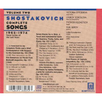 Dmitri Schostakowitsch (1906-1975) - Sämtliche Lieder Vol.2 -   - (CD / S)