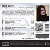 Erik Satie (1866-1925) - Sämtliche Klavierwerke Vol.3 -   - (CD / S)