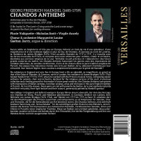 Georg Friedrich Händel (1685-1759) - Chandos Anthems Nr.1,4,6 -   - (CD / Titel: A-G)