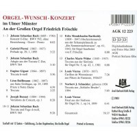 Johann Sebastian Bach (1685-1750) - Orgel-Wunsch-Konzert im Ulmer Münster -   - (CD / O)