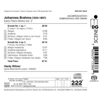 Johannes Brahms (1833-1897) - Klavierwerke Vol.2 - Frühe Klavierwerke -   - (Classic / SACD)