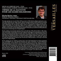 Nicolas Antoine Lebegue (1631-1702) - Vepres de la Nativite pour les Dames religieuses -   - (CD / Titel: H-Z)