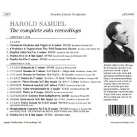 Johann Sebastian Bach (1685-1750) - Harold Samuel - The Complete Solo Recordings -   - (CD / H)