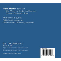 Frank Martin (1890-1974) - Die Weise von Liebe und Tod des Cornets Christoph Rilke für Alt & Kammerorchester -   - (CD / D)