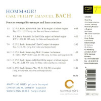 Carl Philipp Emanuel Bach (1714-1788) - Sonaten für...