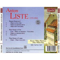 Anton Liste (1772-1832) - Klaviersonaten G-Dur & Es-Dur -   - (CD / K)