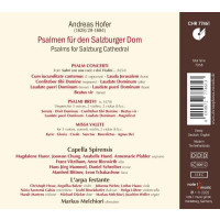 Andreas Hofer (1629-1684) - Psalmen für den Salzburger Dom -   - (CD / P)