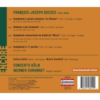 Francois-Joseph Gossec (1734-1829) - Symphonien c-moll;F-Dur;D-Dur "La Chasse" (Brook 33,91,62) -   - (CD / Titel: A-G)