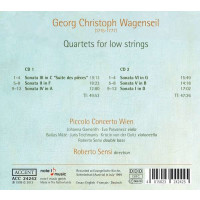 Georg Christoph Wagenseil (1715-1777) - 3 Quartette für 3 Celli & Kontrabaß -   - (CD / #)