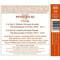 Krzysztof Penderecki (1933-2020) - Utrenja -   - (CD / U)