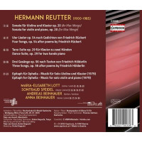 Hermann Reutter (1900-1985) - Kammermusik, Lieder & Klavierwerke -   - (CD / K)