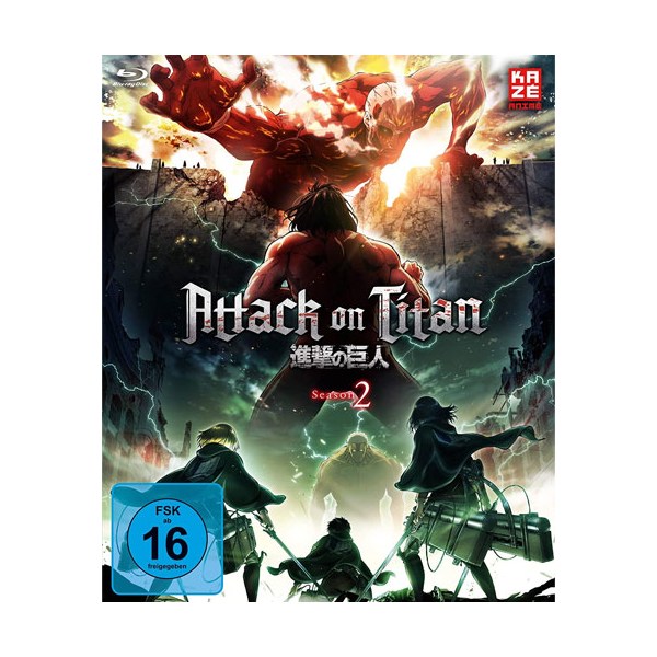 Attack on Titan - Staffel #2 (DVD) GS  Gesamtausgabe - AV-Vision  - (DVD Video / Anime)