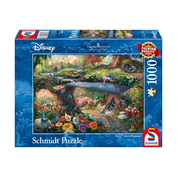 Merc  Puzzle Disney Alice im Wunderland 1000 Teile Thomas Kinkade Collection Puzzle 1000 Teile - Schmidt Spiele 59636 - (Spielwaren / Merch Brett-/Kartenspiele, Puzzle)