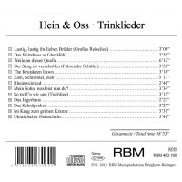 Hein & Oss: Trinklieder -   - (CD / T)