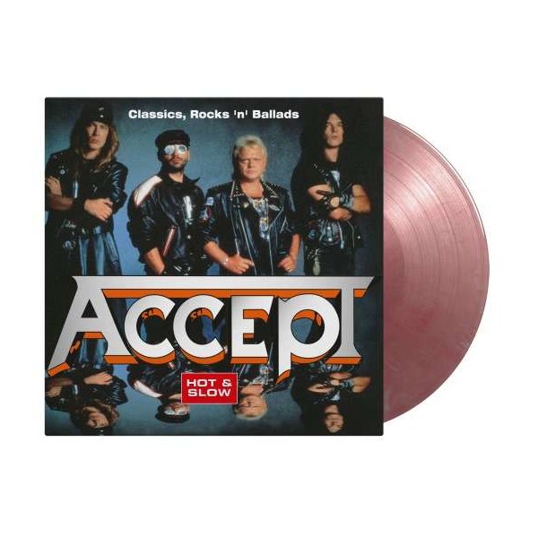 Accept: Hot & Slow: Classics, Rock n Ballads (180g) (Limited Numbered Edition) (Silver & Red Marbled Vinyl) -   - (Vinyl / Pop (Vinyl))