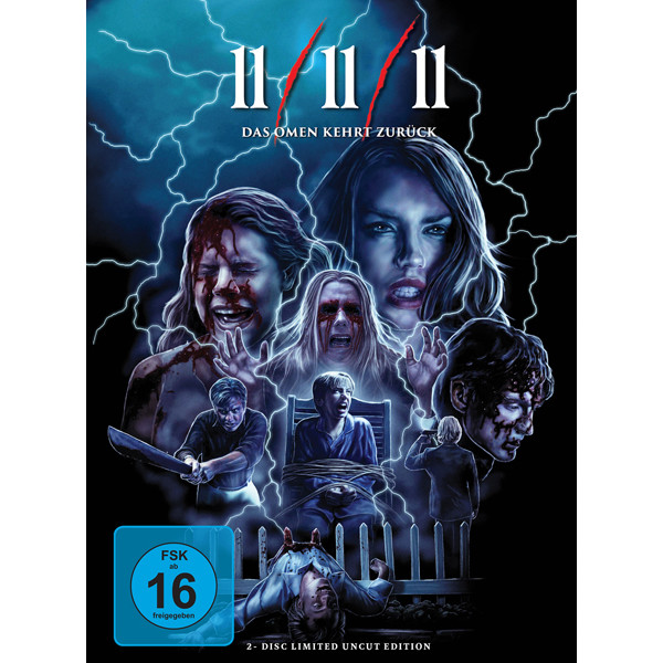 11/11/11 - Das Omen kehrt zurück (BR+DVD) LE  UNCUT - Limited Mediabook Edition, 2Disc, 500Stk. - LEONINE  - (Blu-ray Video / Horror)